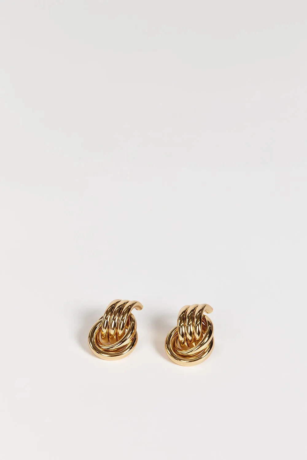HEAVEN MAYHEM MINI KNOT GOLD EARRING