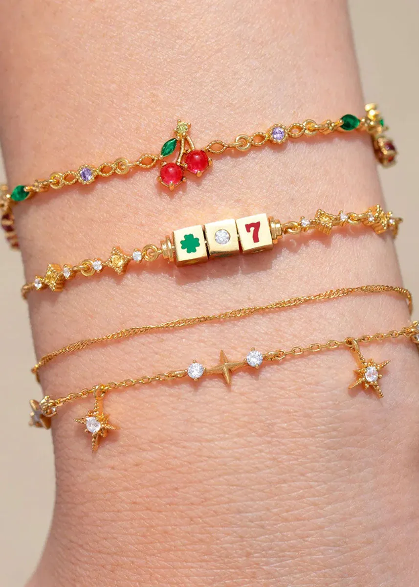 Hit The Jackpot Bracelet - Gold