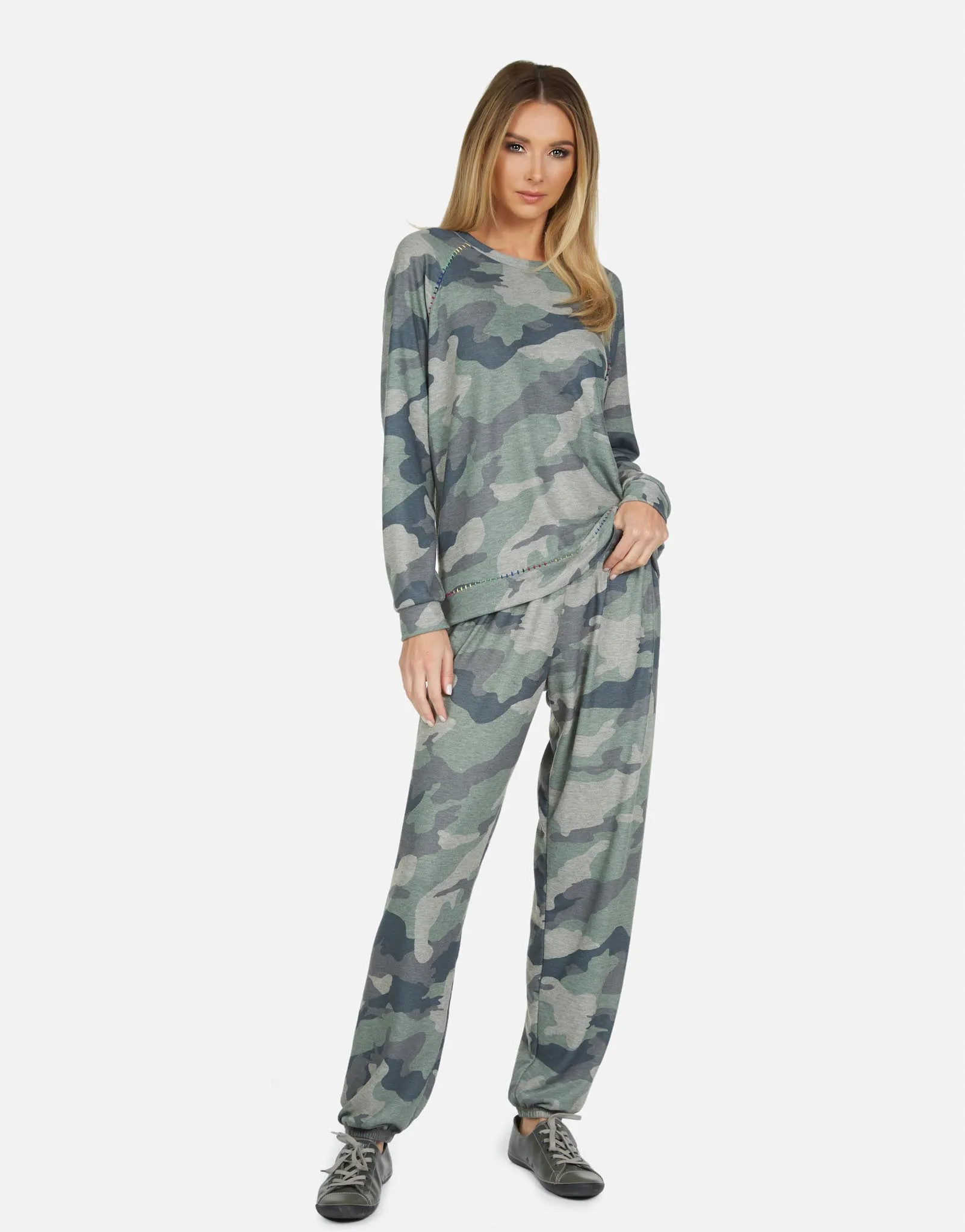 James LE Army Camo Raglan