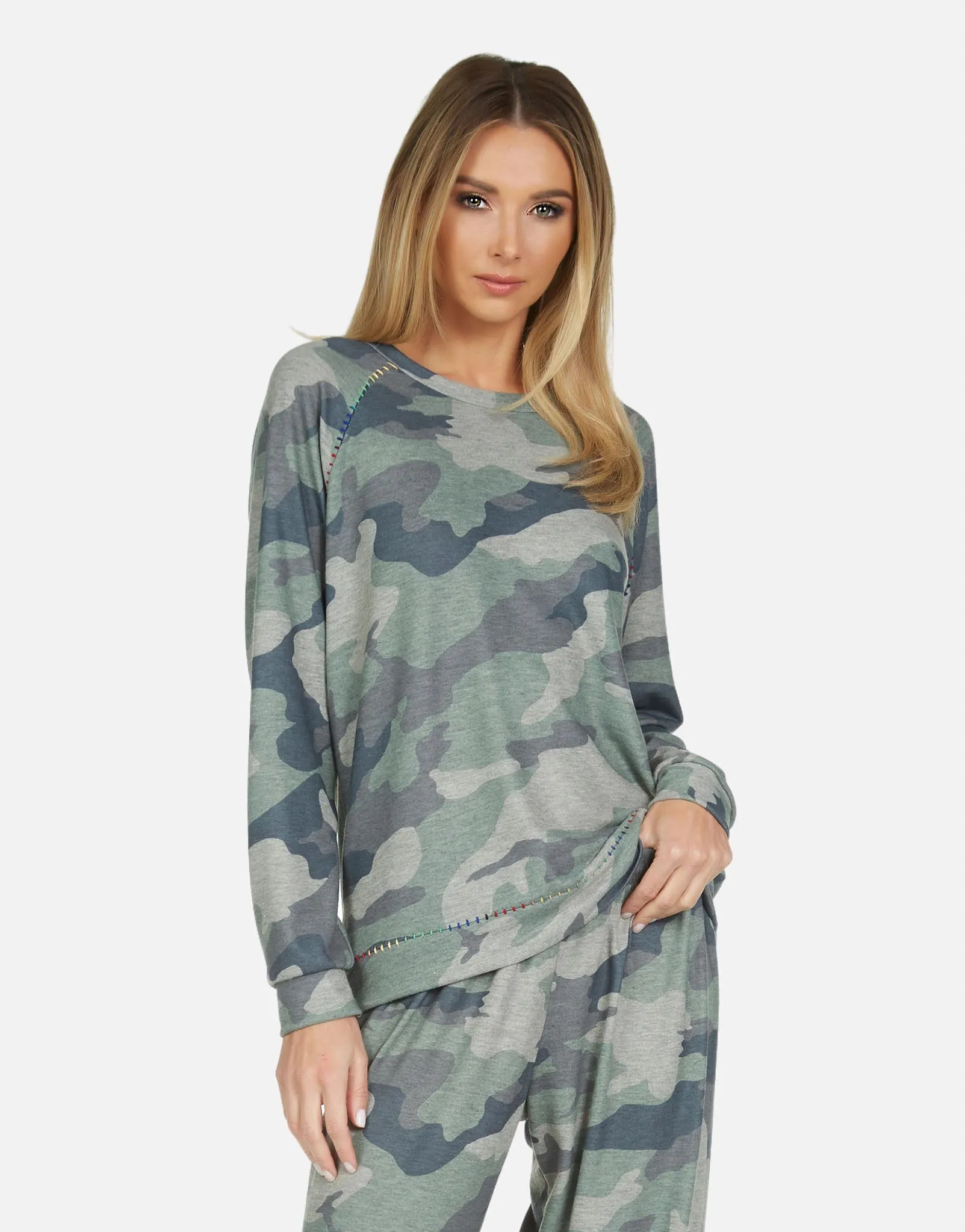 James LE Army Camo Raglan