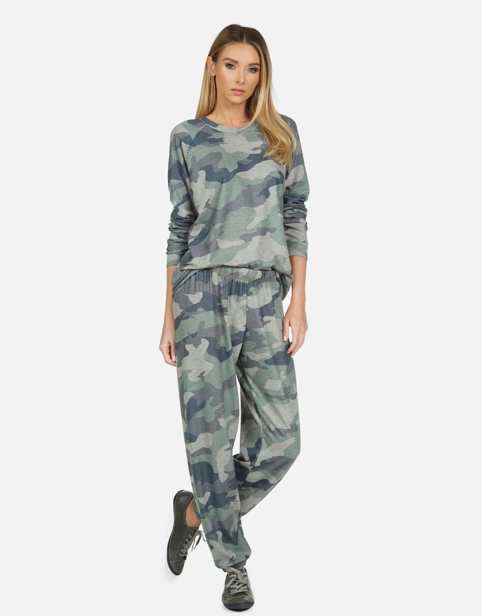 James LE Army Camo Raglan