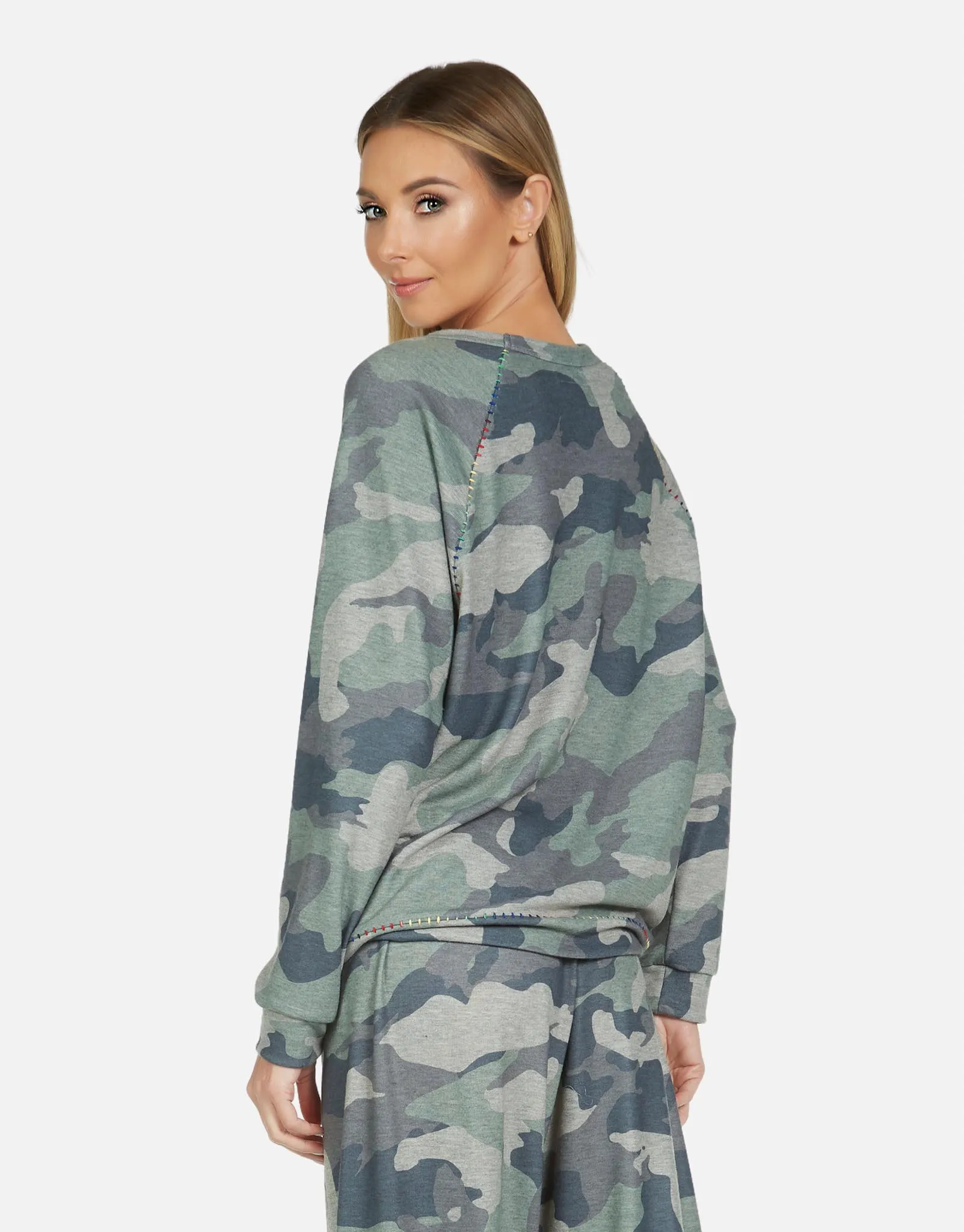 James LE Army Camo Raglan