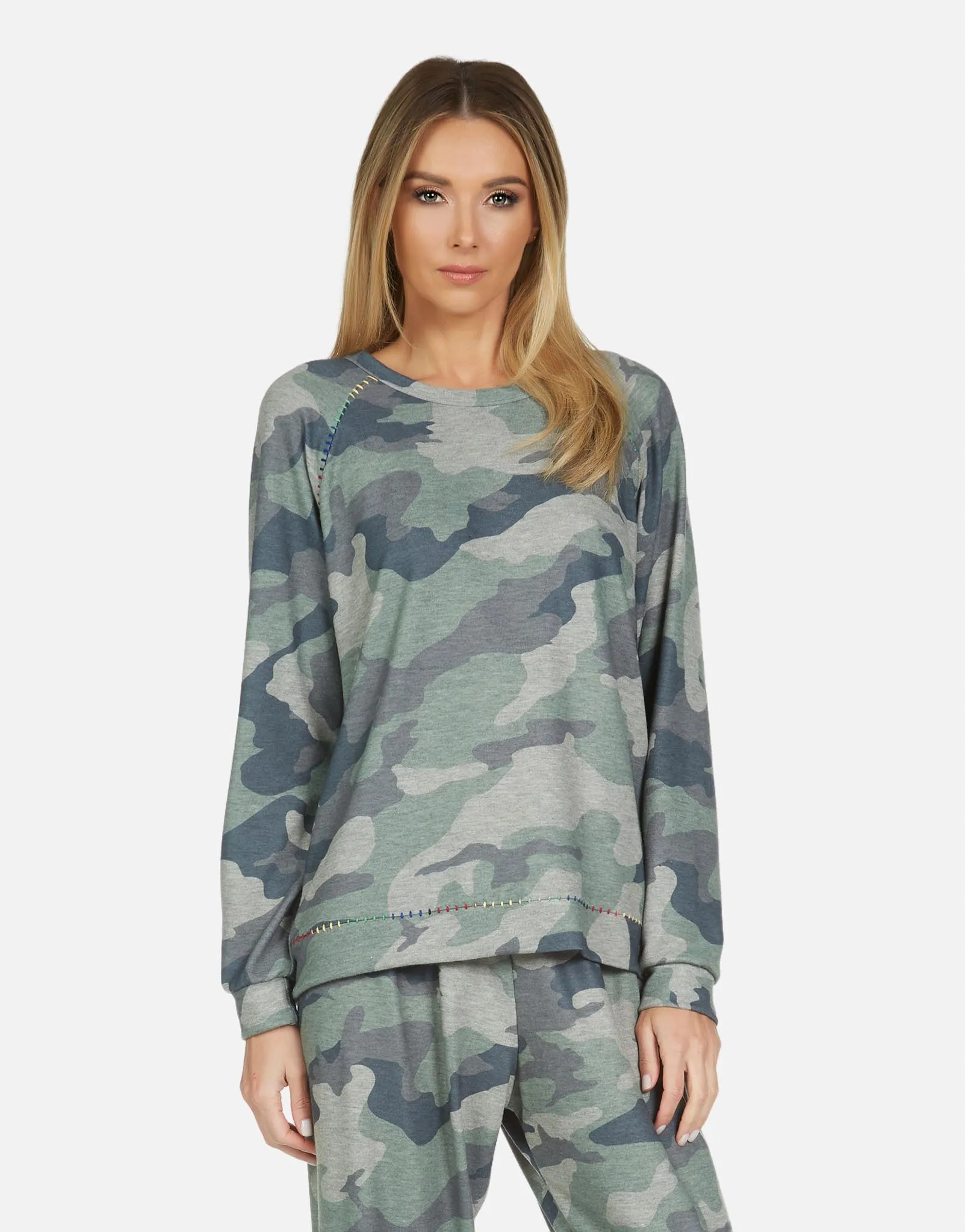 James LE Army Camo Raglan