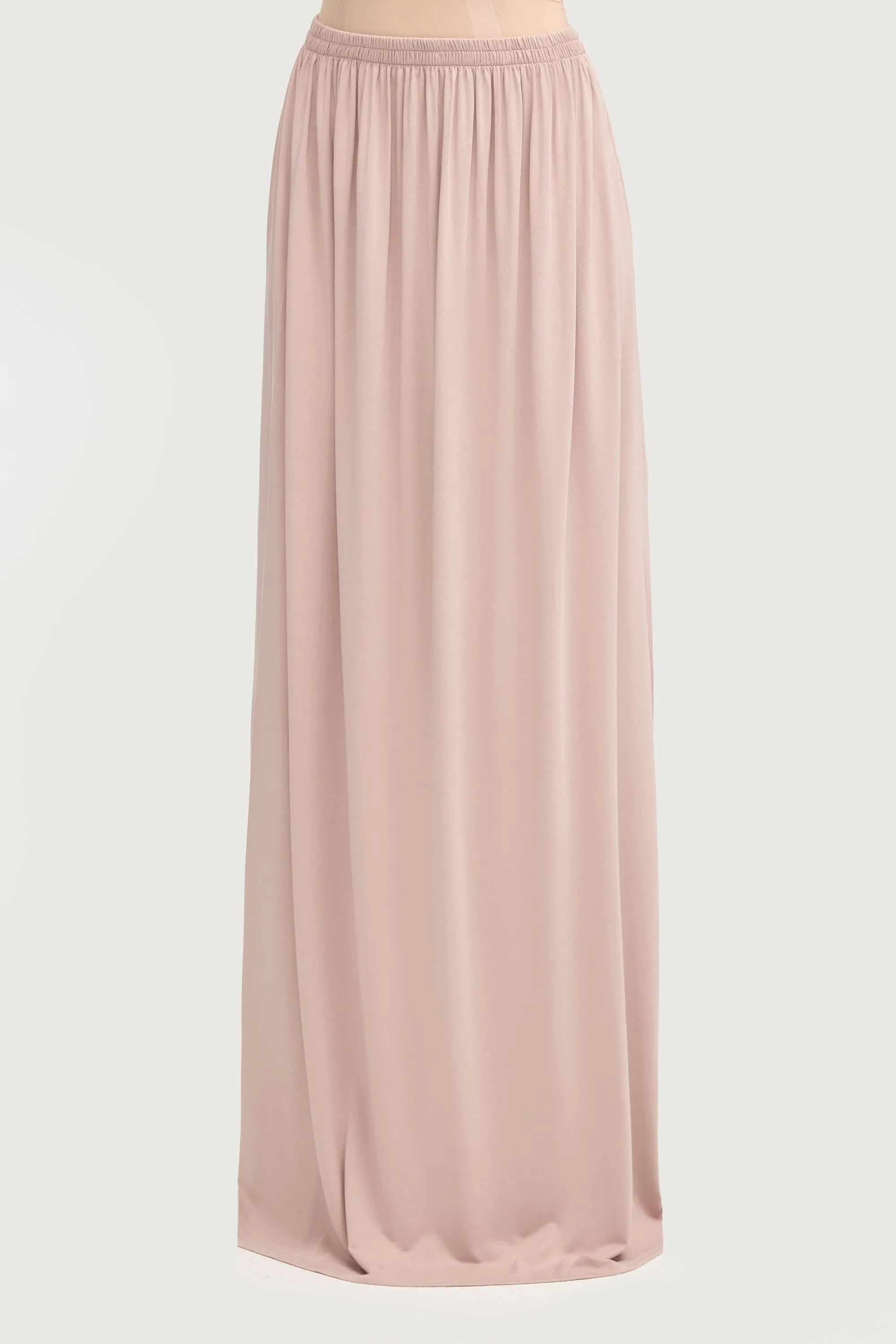 Jersey Cupro Prayer Jilbab & Skirt Set - Mink