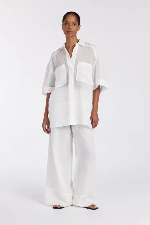 KAI WHITE RAMIE RESORT PANT