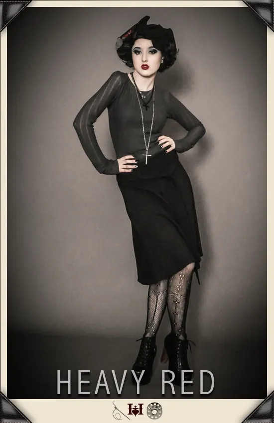 La Noirceur Tie Skirt