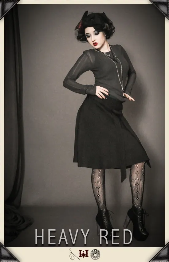 La Noirceur Tie Skirt