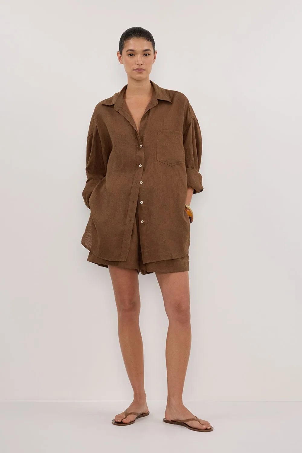 LUNE FONDANT LINEN SHIRT