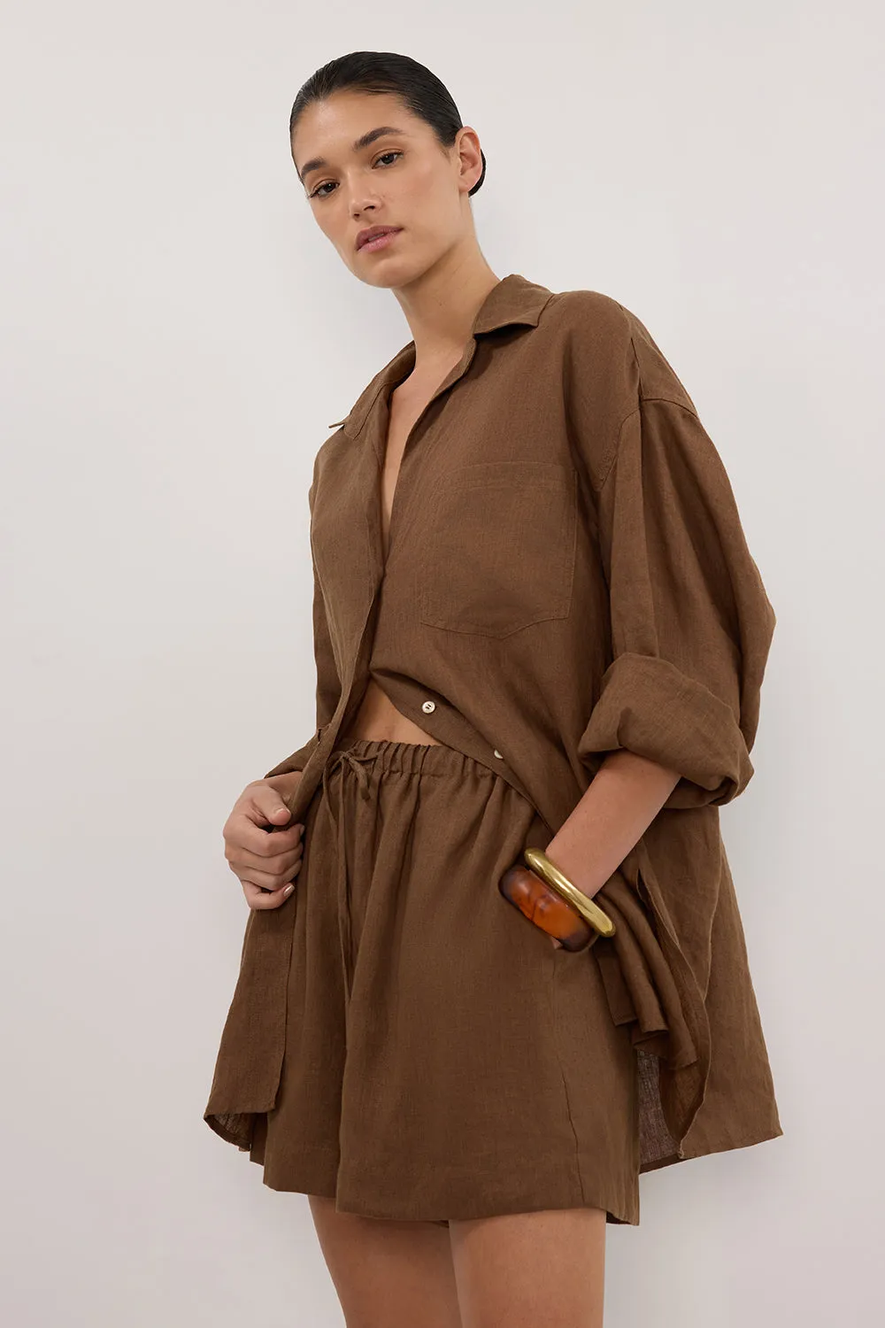 LUNE FONDANT LINEN SHIRT