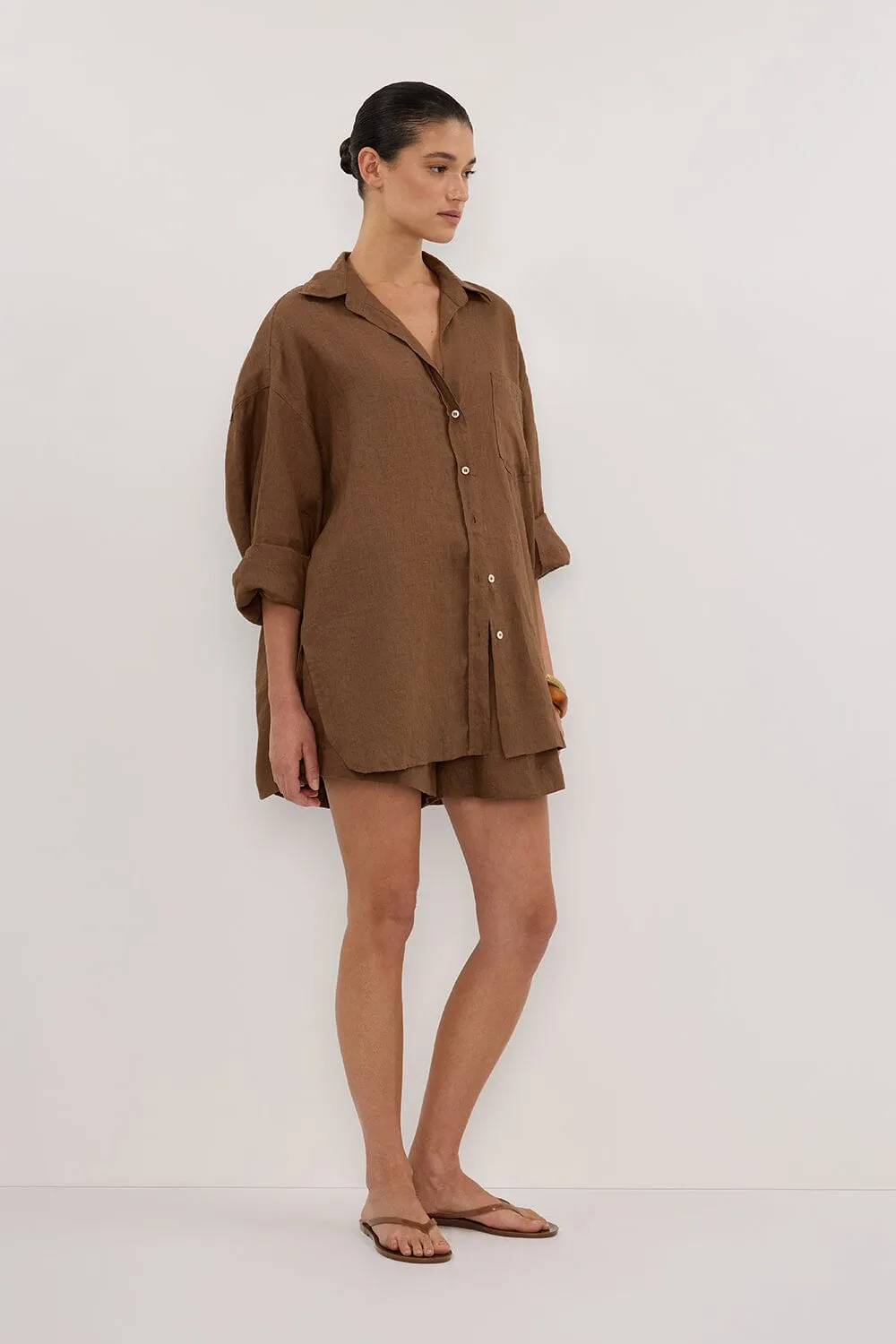 LUNE FONDANT LINEN SHIRT