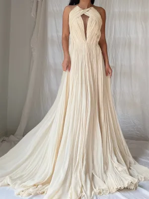 Maria Lucia Hohan Silk Draped Gown - S/M