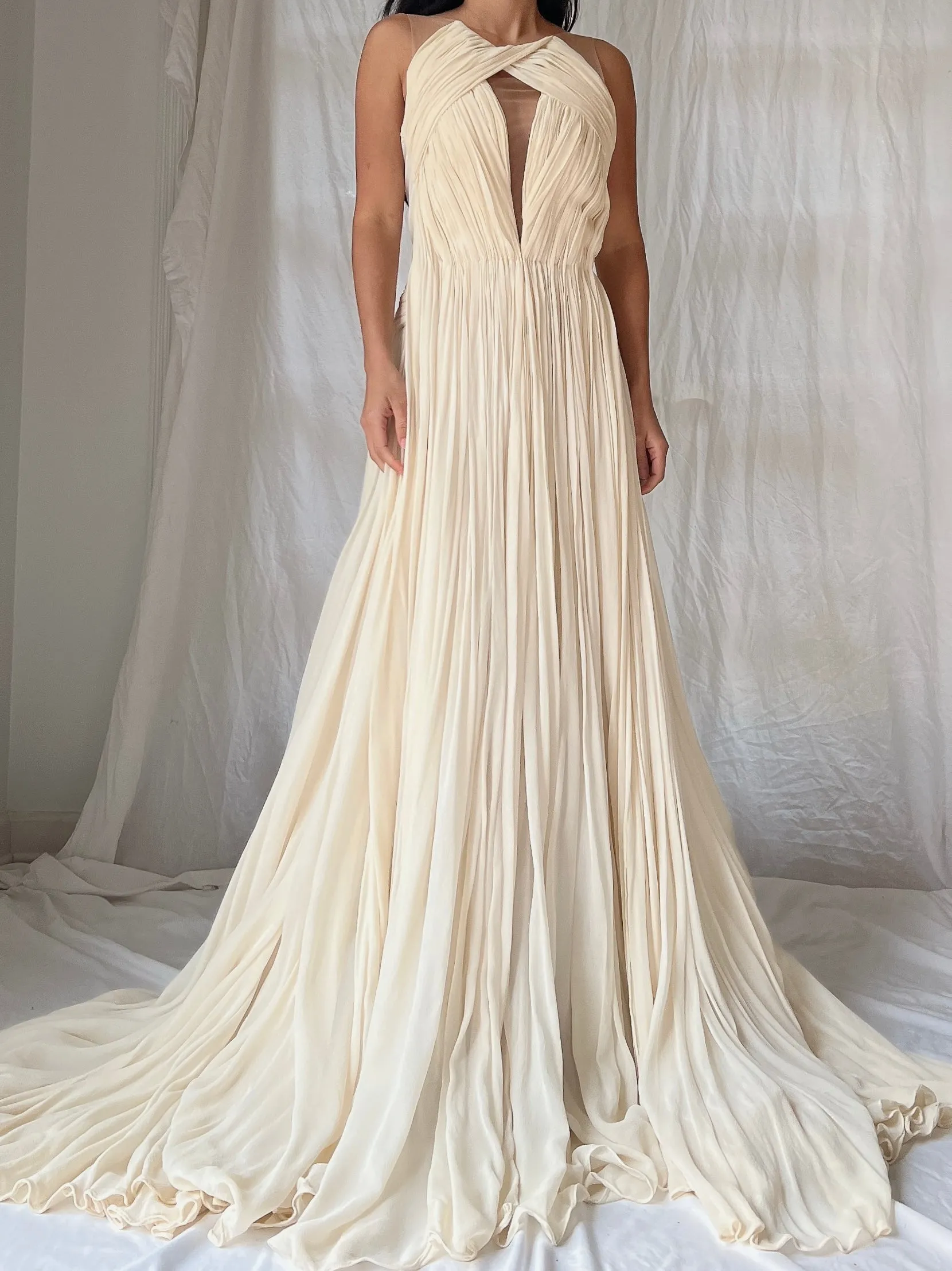 Maria Lucia Hohan Silk Draped Gown - S/M