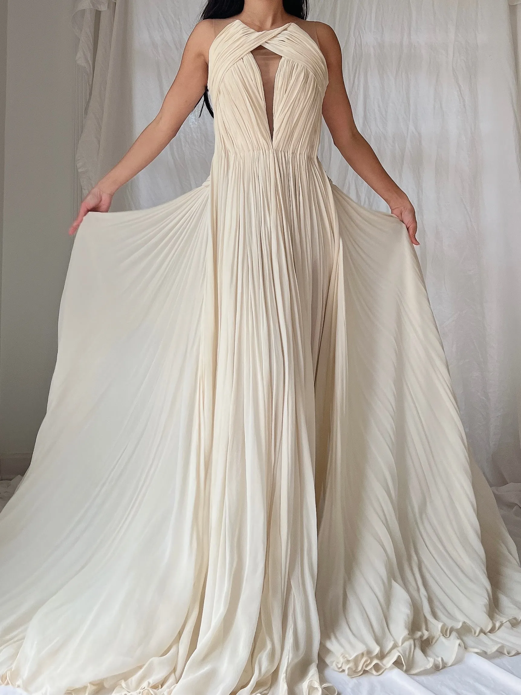 Maria Lucia Hohan Silk Draped Gown - S/M