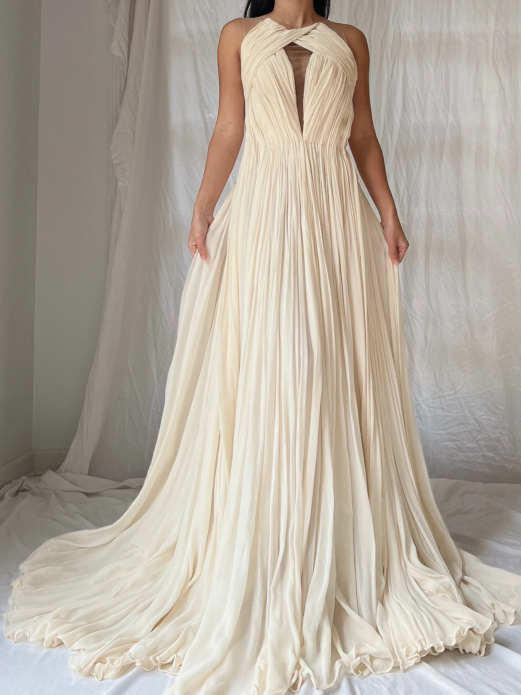 Maria Lucia Hohan Silk Draped Gown - S/M