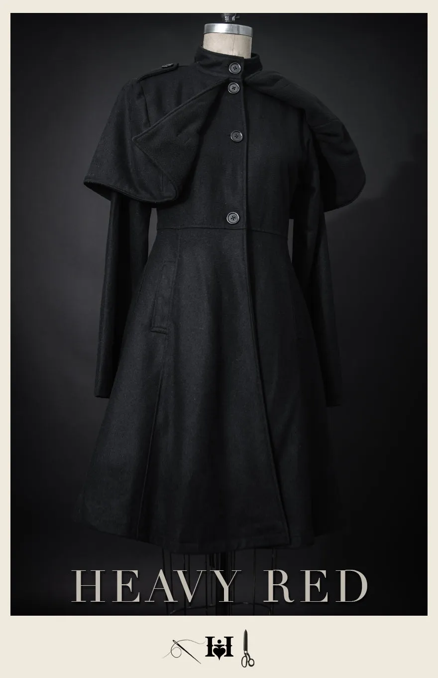 Ophelia Darkly Caped Winter Coat