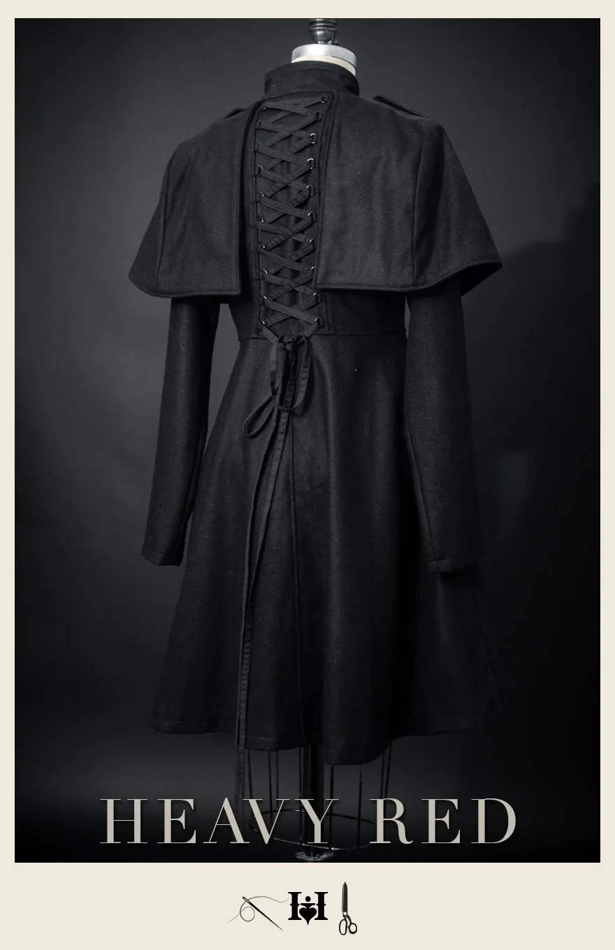 Ophelia Darkly Caped Winter Coat