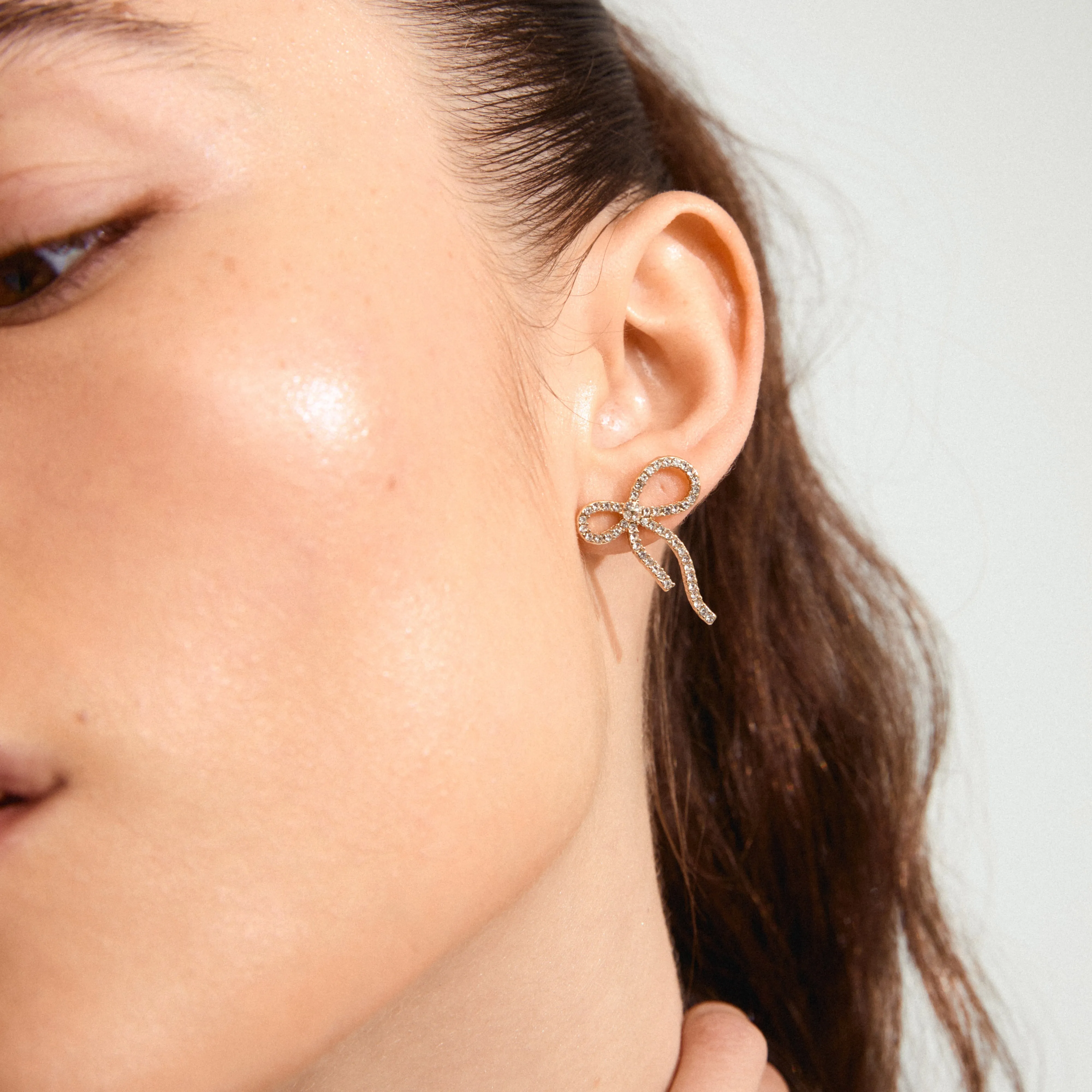 Pilgrim Jolanta Recycled Earrings - Gold Plated Crystal
