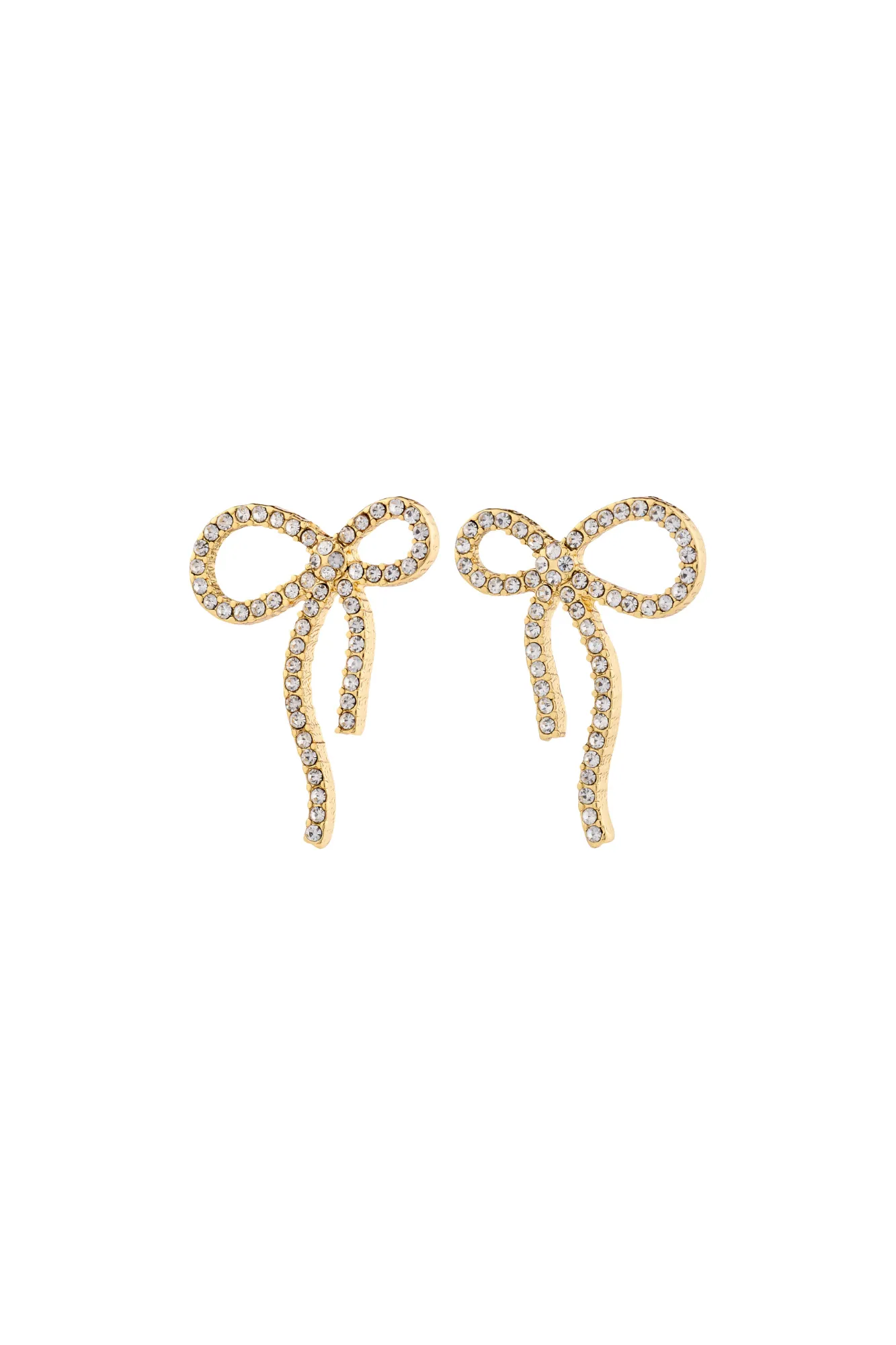 Pilgrim Jolanta Recycled Earrings - Gold Plated Crystal