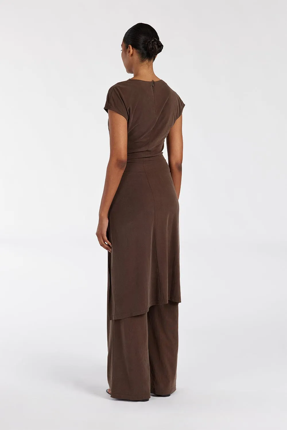RIO BITTER CHOC WIDE LEG MODAL PANT