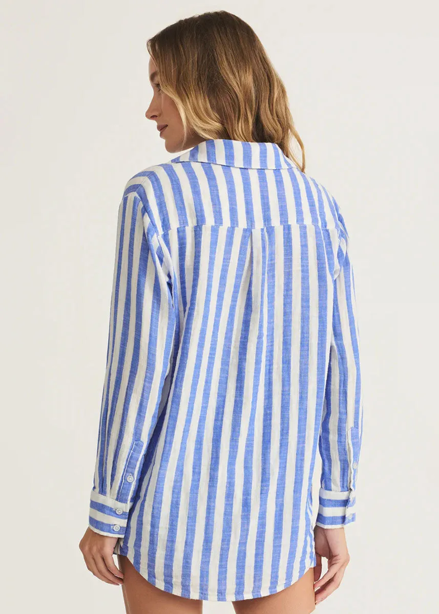 Saturdays Stripe Shirt - White