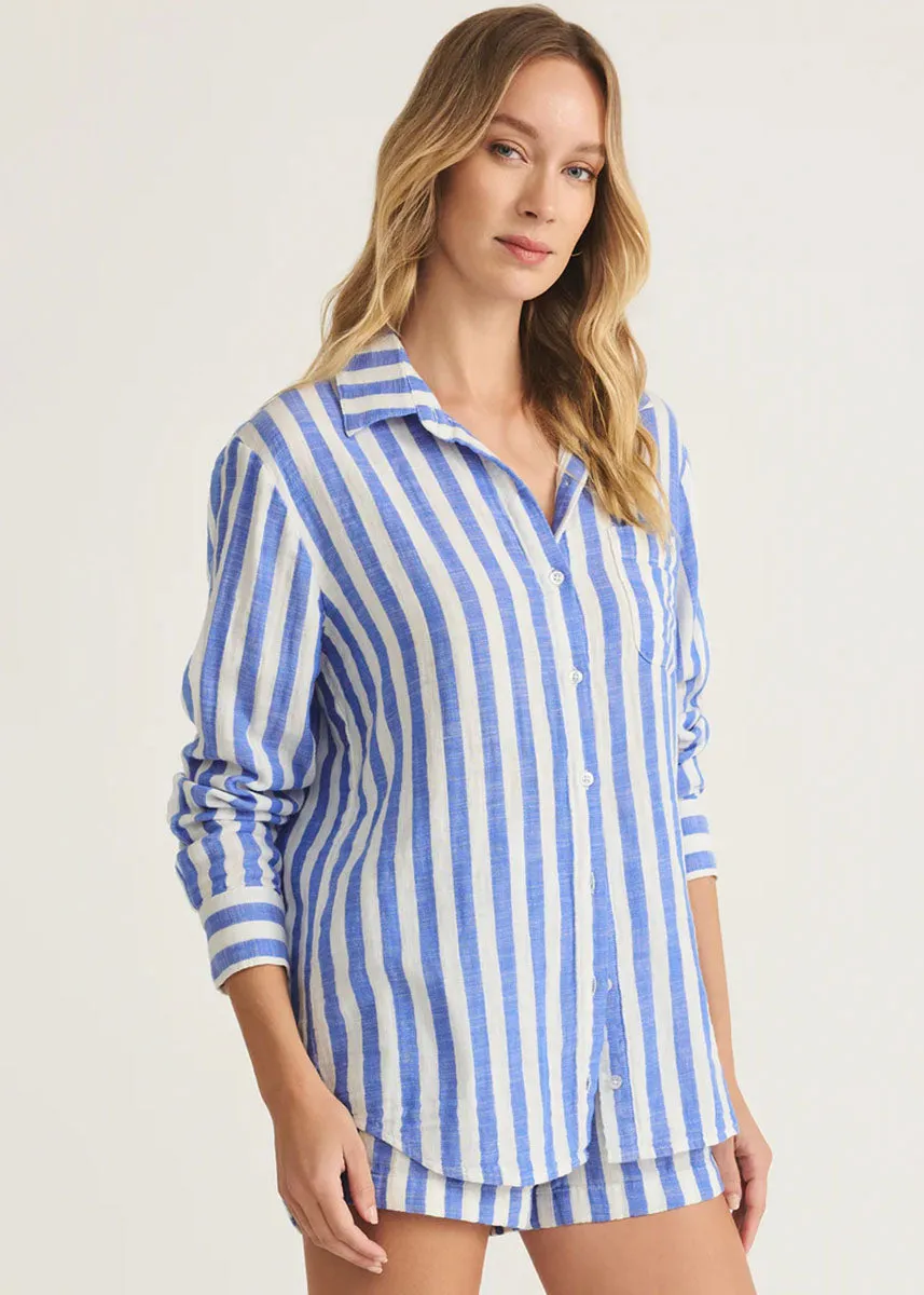 Saturdays Stripe Shirt - White