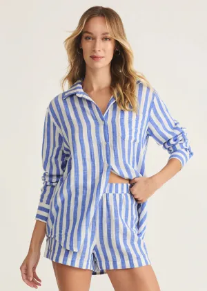 Saturdays Stripe Shirt - White