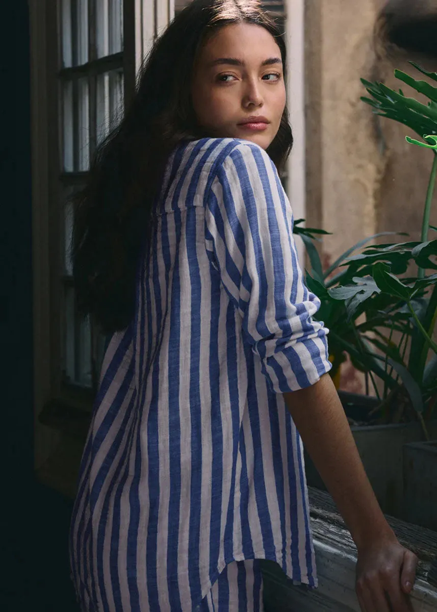 Saturdays Stripe Shirt - White
