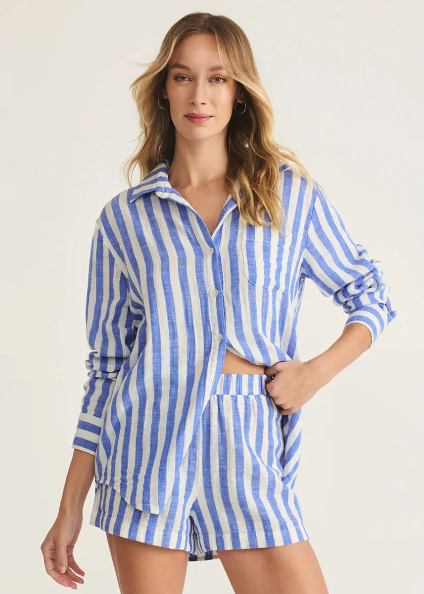 Saturdays Stripe Shirt - White