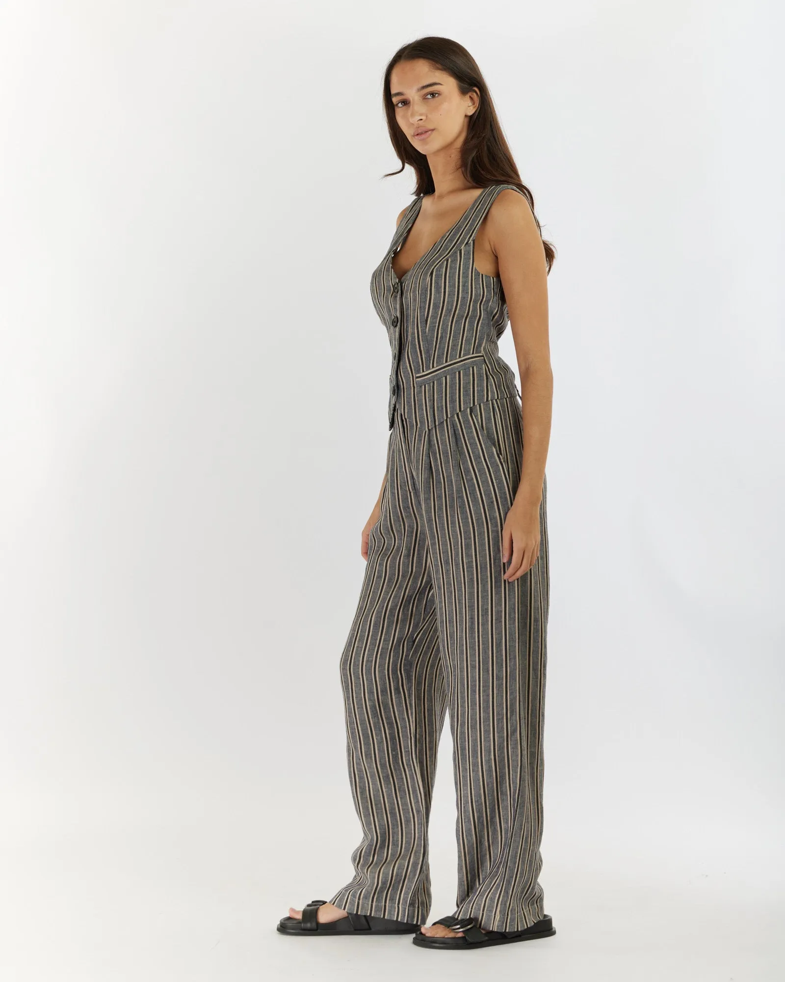 Set Sail Linen Stripe Pant