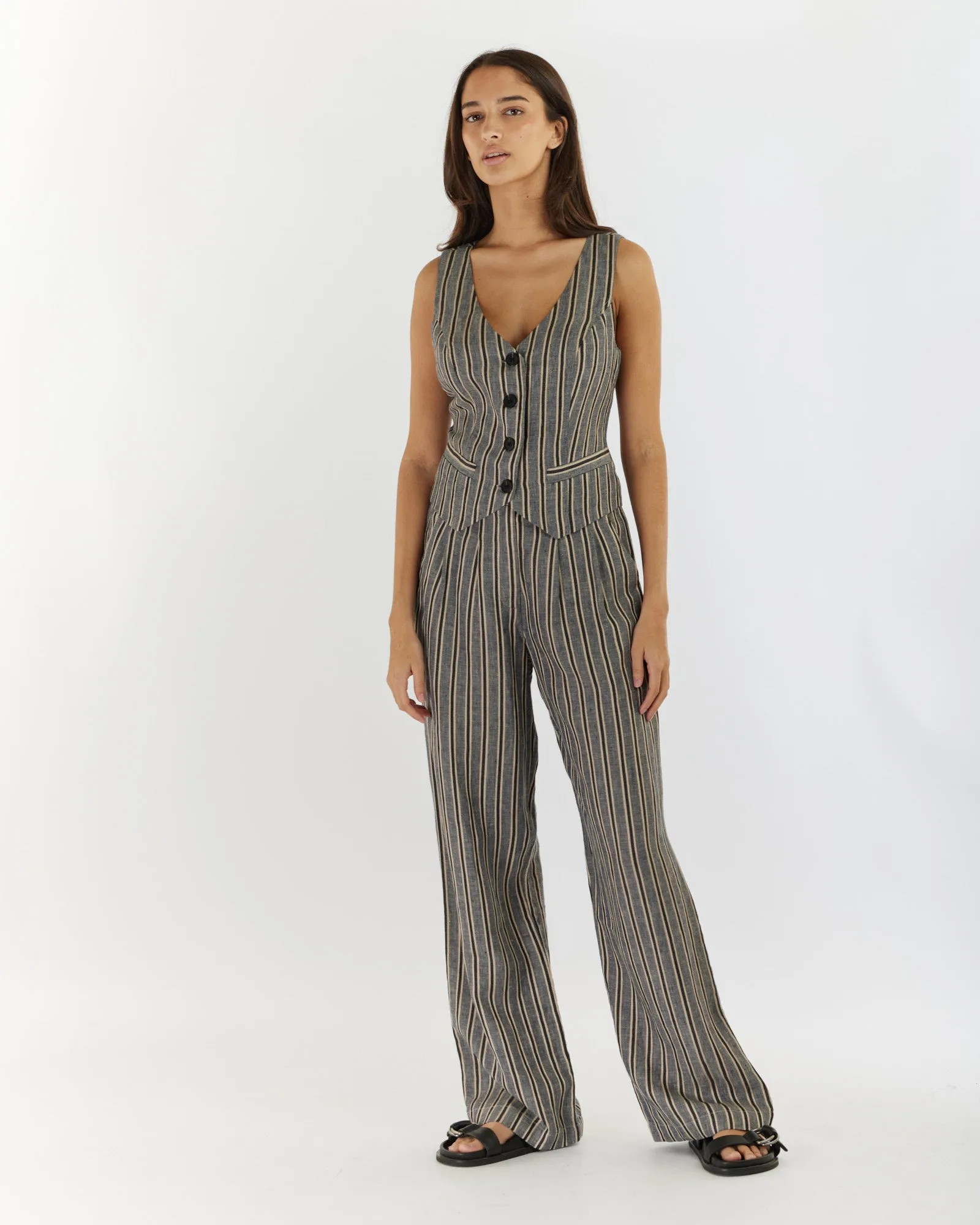 Set Sail Linen Stripe Pant