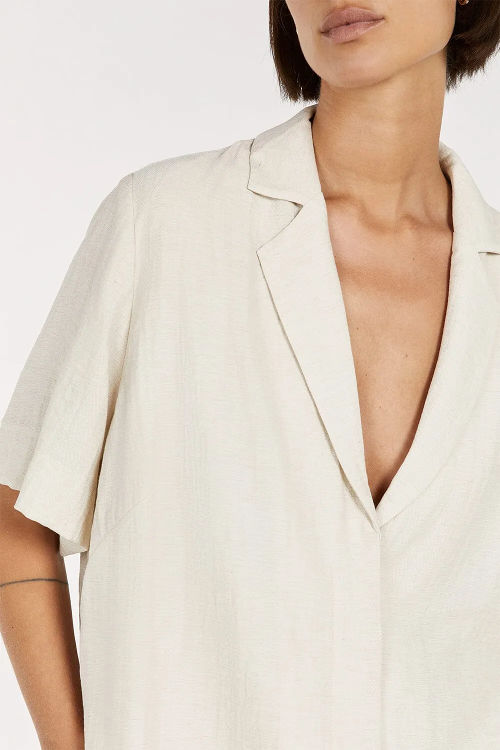 SHANIYA NATURAL LINEN BLEND SHIRT