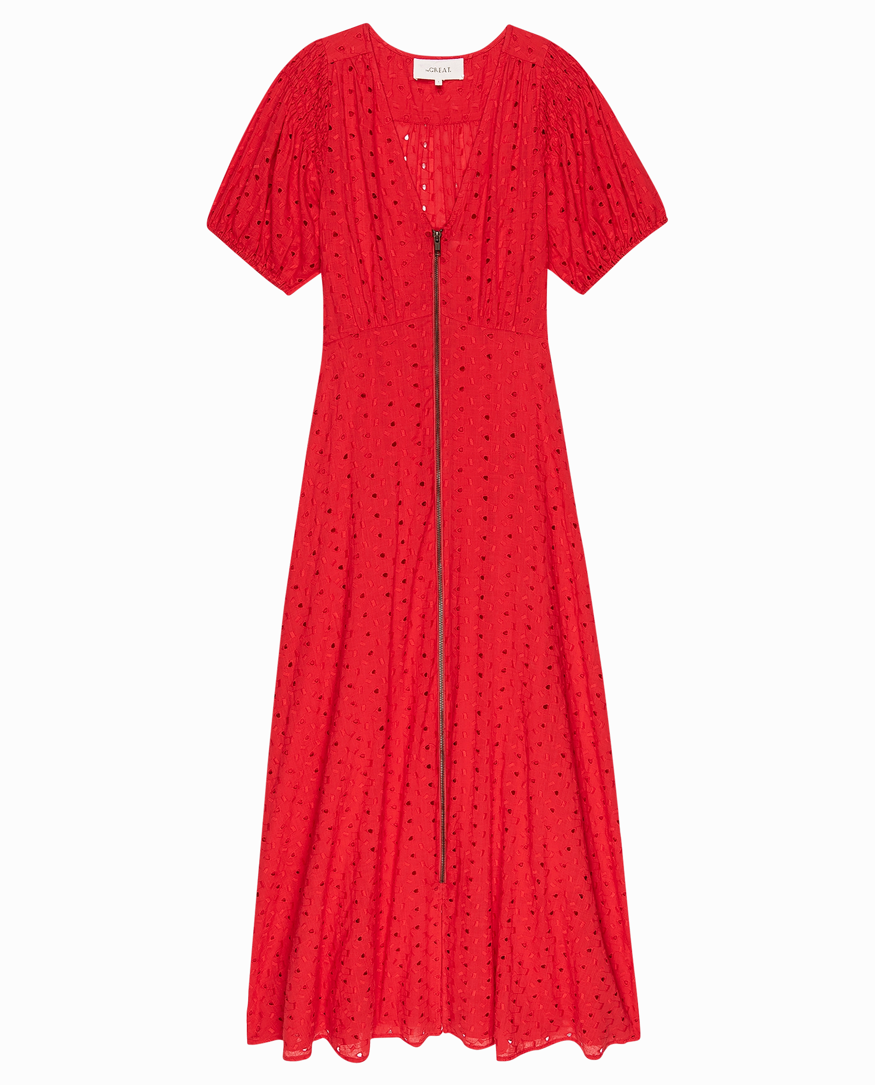 The Veranda Dress. -- Red Rose