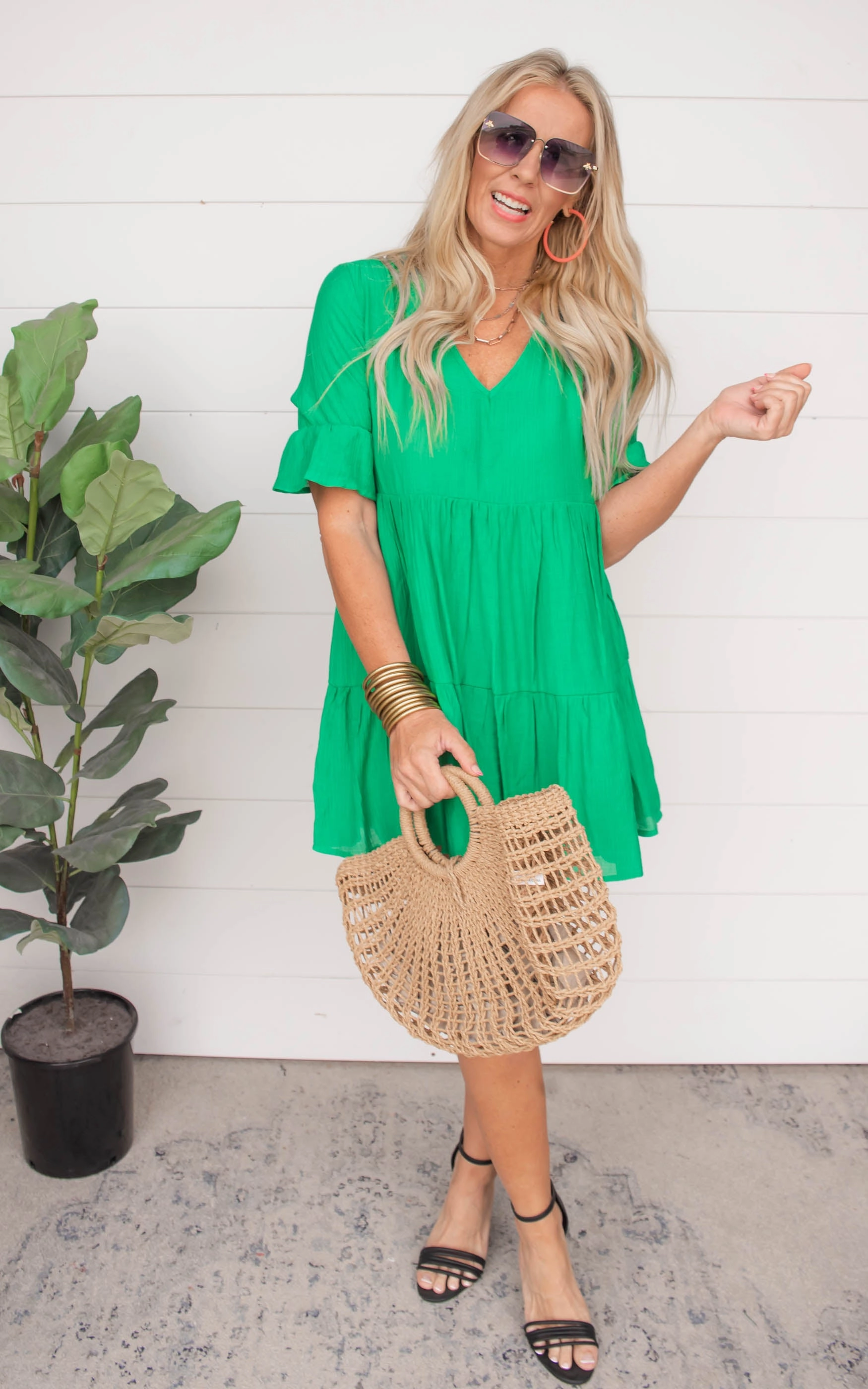 TIERED BABYDOLL DRESS - Final Sale
