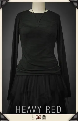 Touch Of Grunge Olive & Black Stripe Shirt