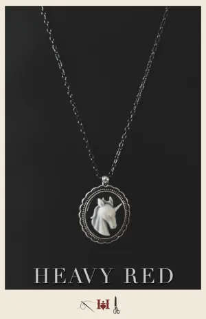 Unicorn Cameo Necklace