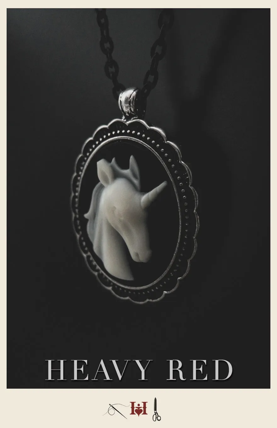 Unicorn Cameo Necklace