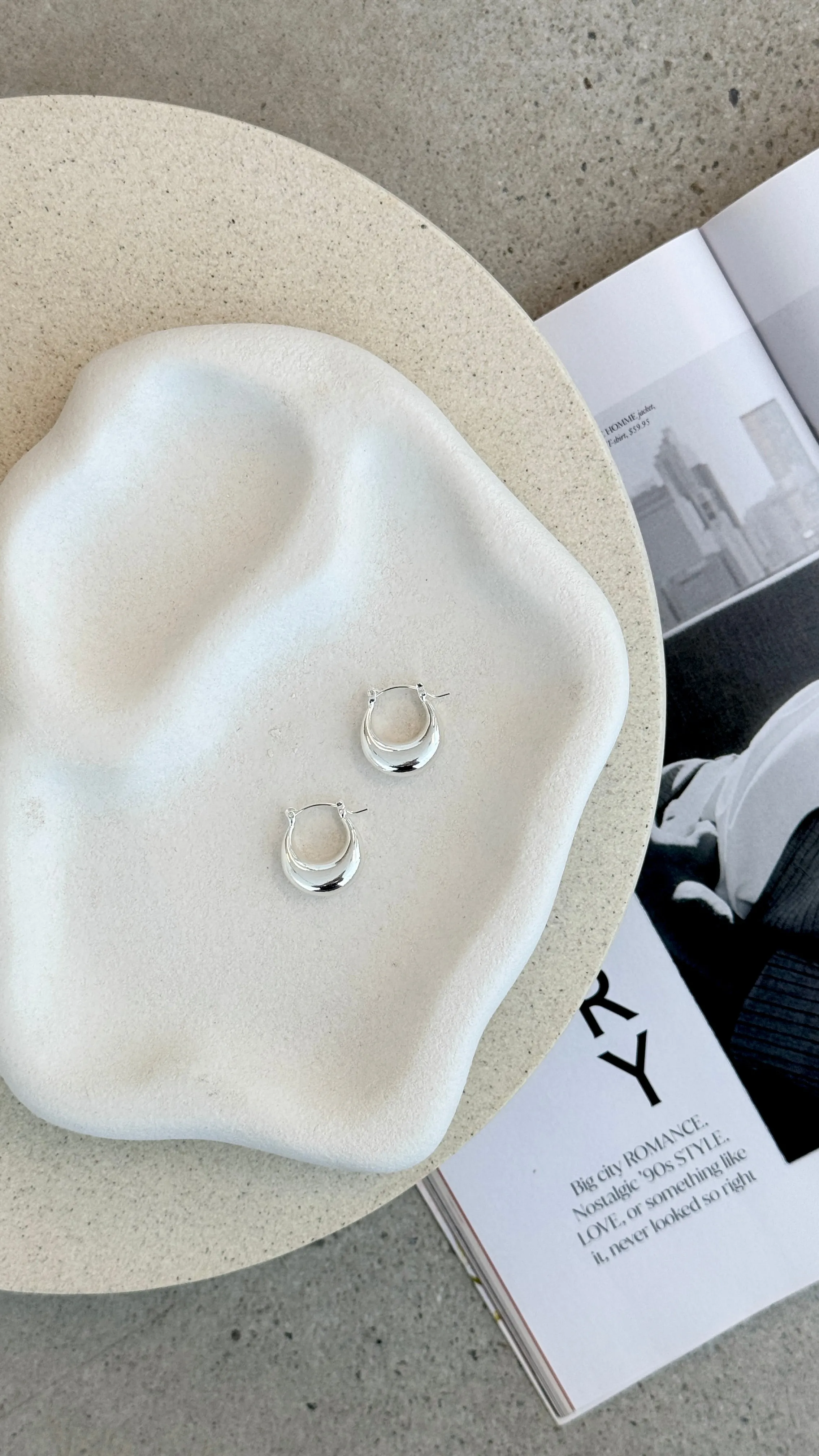 Varana Hoop Earrings - Silver