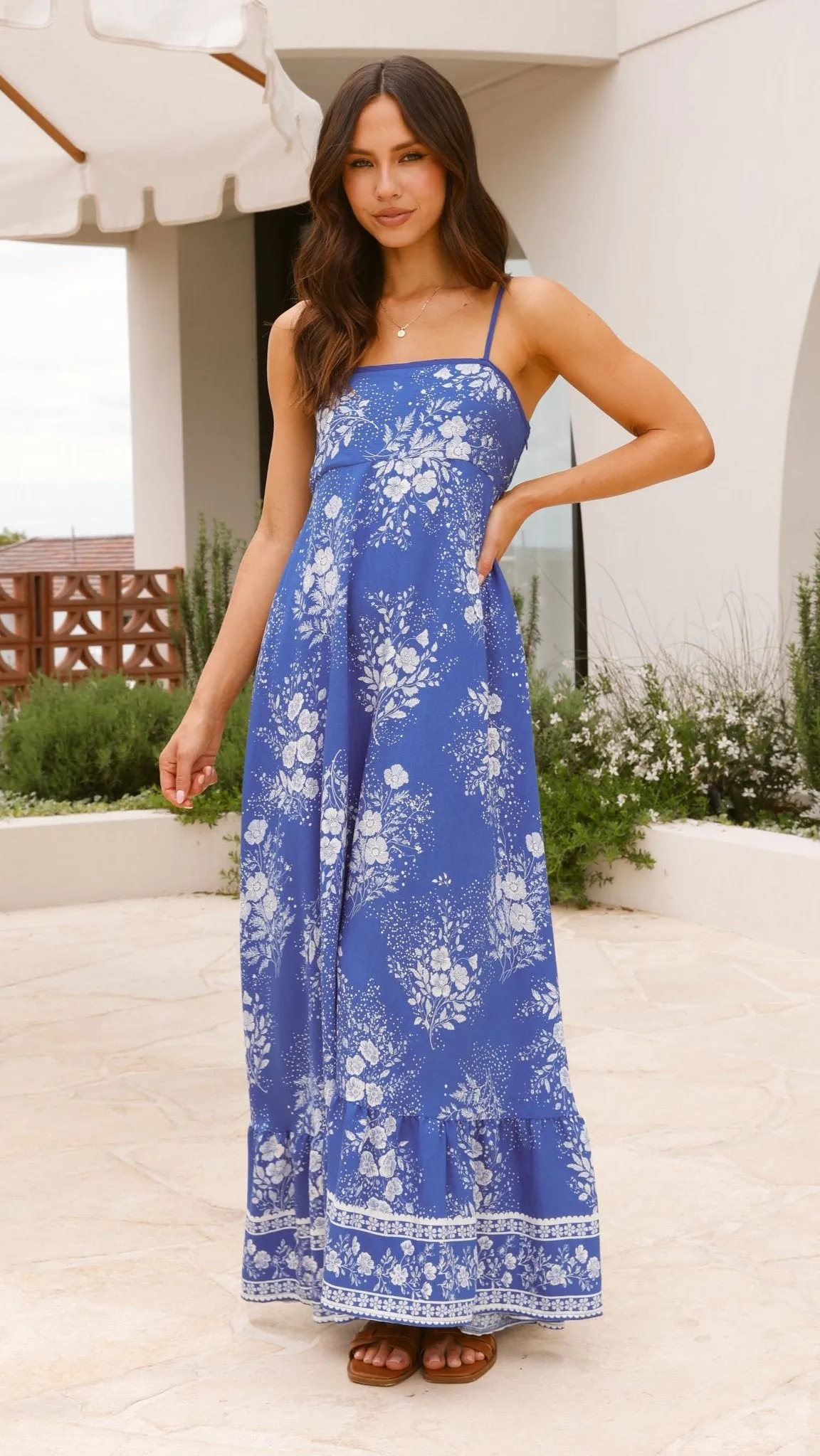 Vea Maxi Dress - Blue Twilight