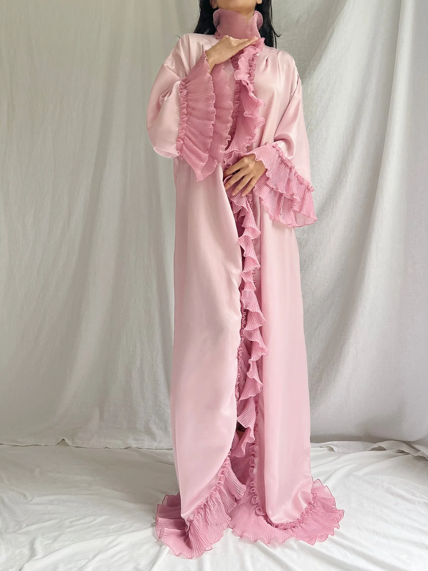 Vintage Lilac Mary McFadden Dressing Gown