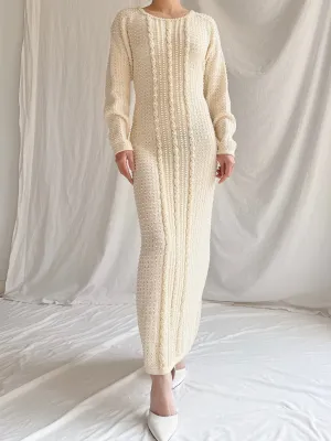 Vintage Nancy Johnson Pearl Knit Dress - S