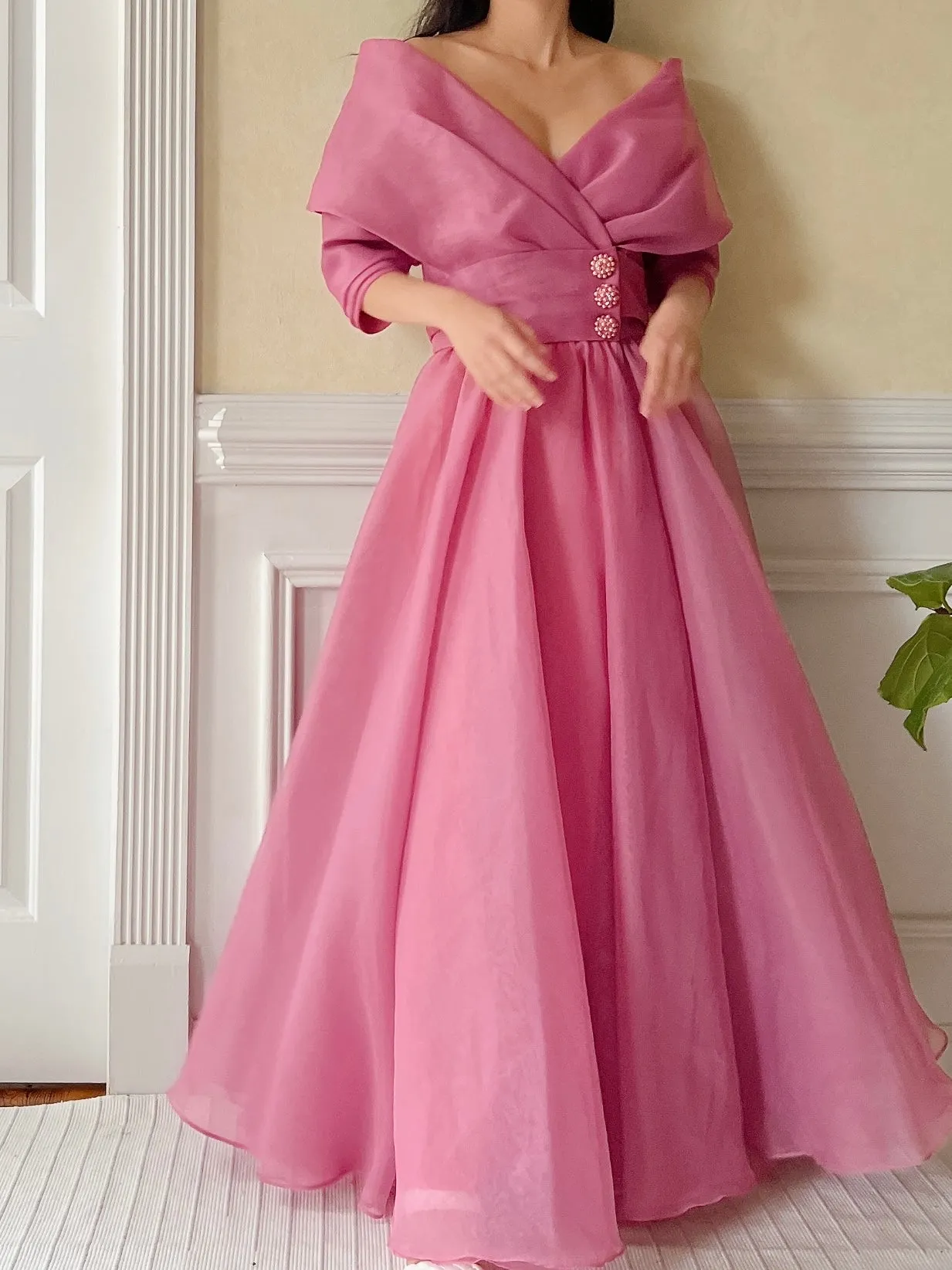 Vintage Organza Dress - S