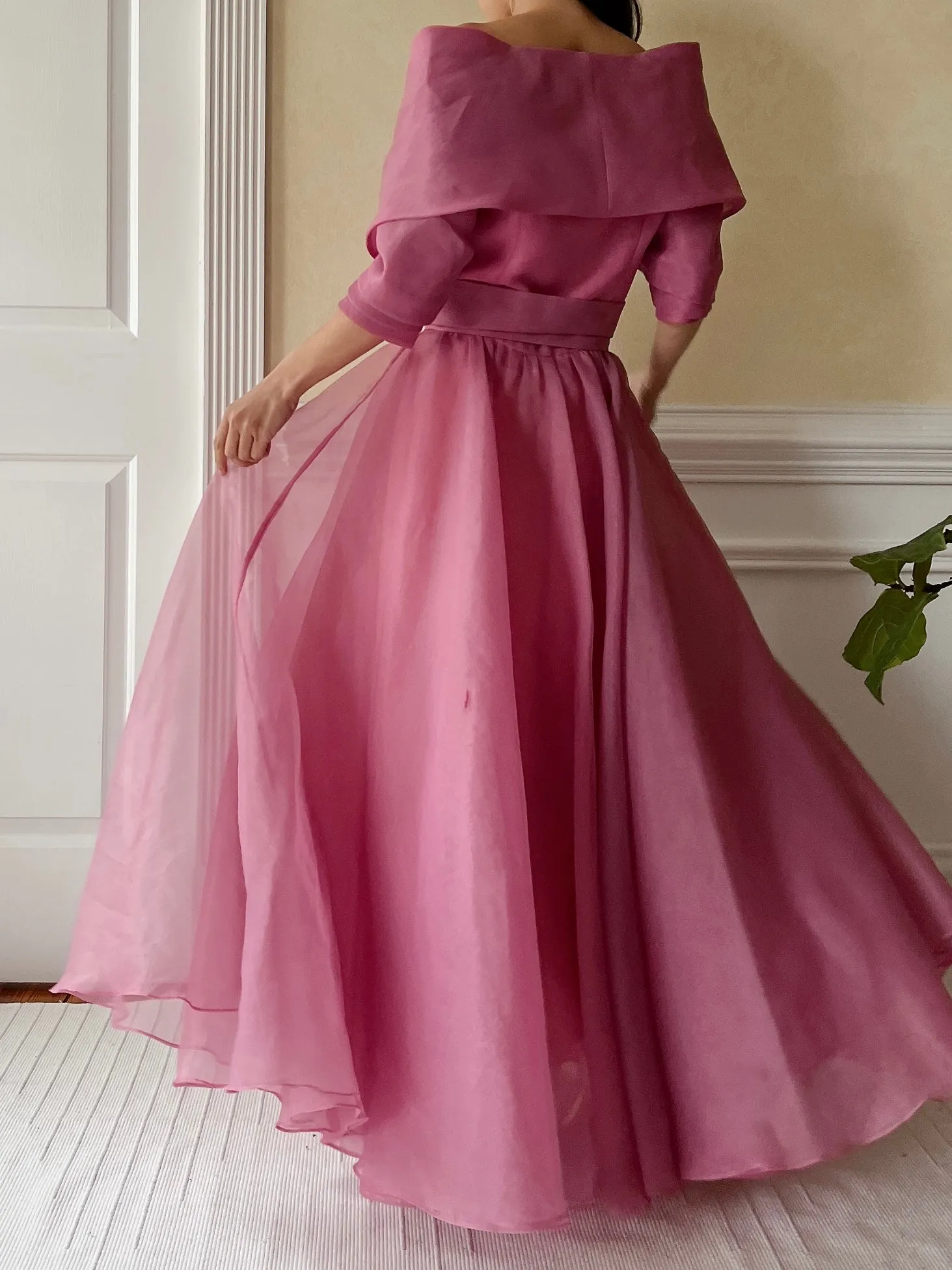 Vintage Organza Dress - S