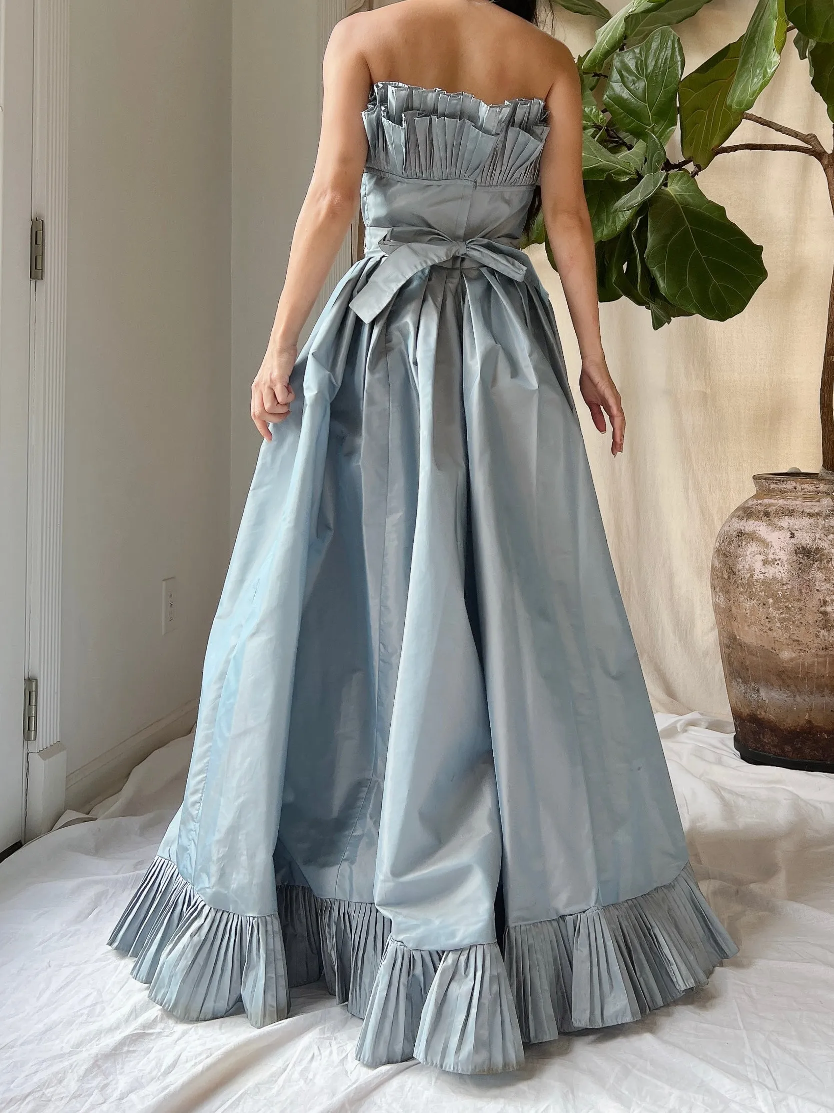 Vintage Pewter Victor Costa Gown - XS/2