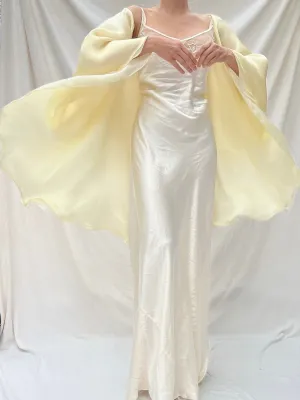 Vintage Silk Organza Shawl - OSFM