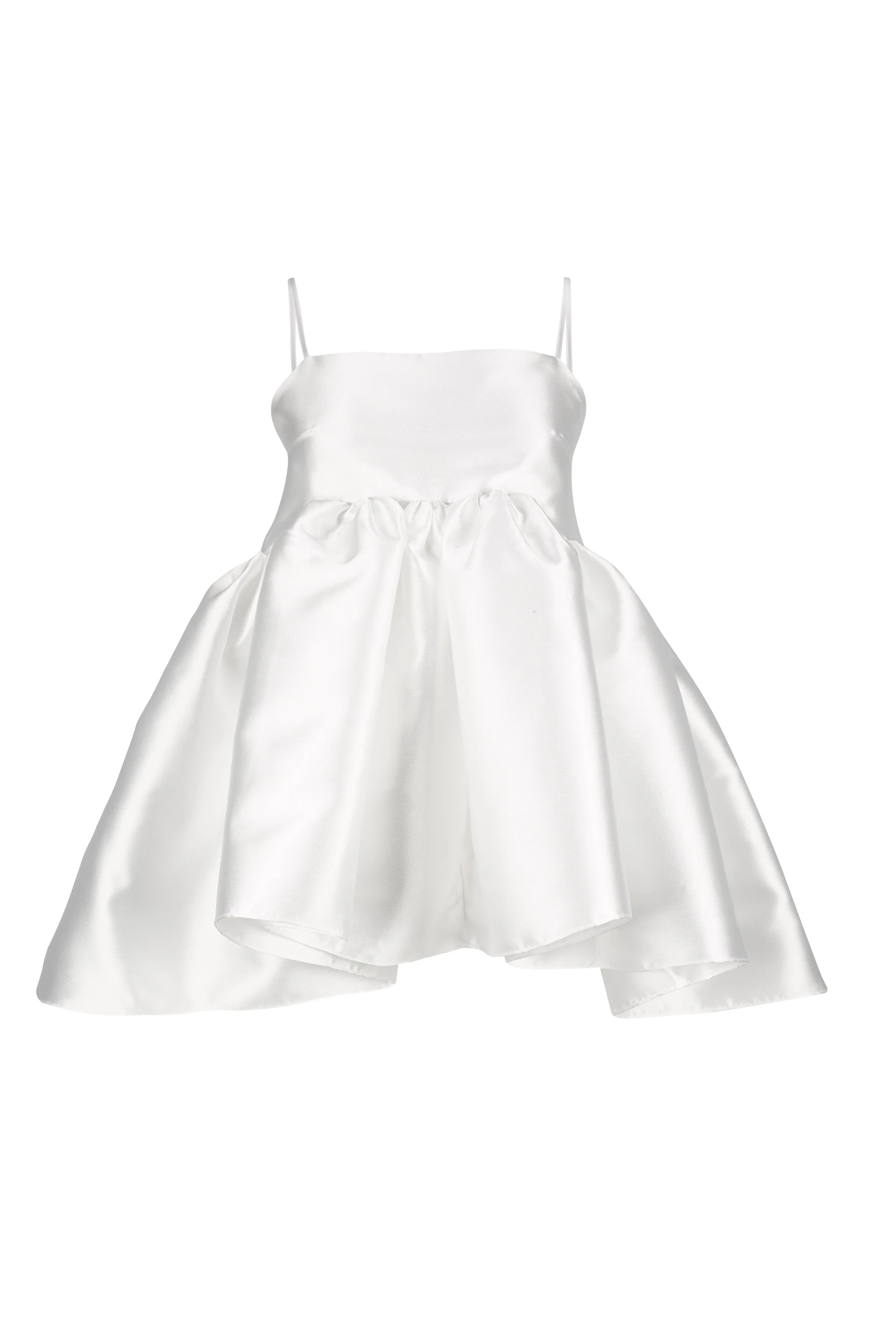 WHITE STRAPPY PUFF TOP