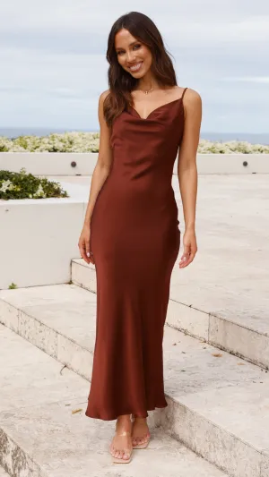 Willow Maxi Dress - Brown
