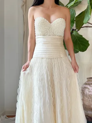 Y2K Pearl Bustier - 34C/S